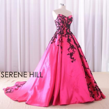 red gown with long train